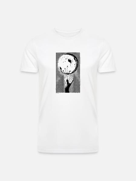 Showdown Lunar Blessing - Men’s Tri-Blend Organic T-Shirt - white