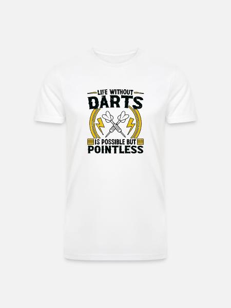 Darts Dart Player - Men’s Tri-Blend Organic T-Shirt - white