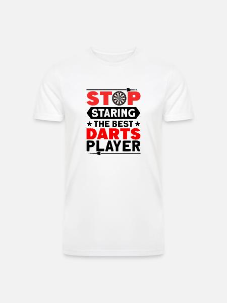 Darts Dart Player - Men’s Tri-Blend Organic T-Shirt - white