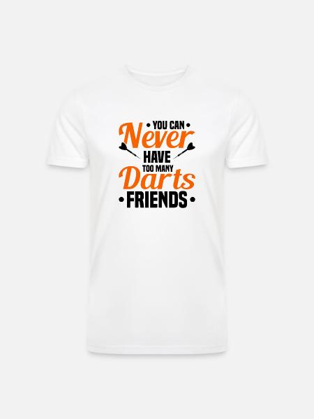 Darts Dart Player - Men’s Tri-Blend Organic T-Shirt - white