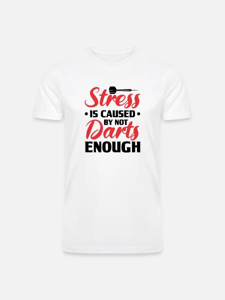 Darts Dart Player - Men’s Tri-Blend Organic T-Shirt - white