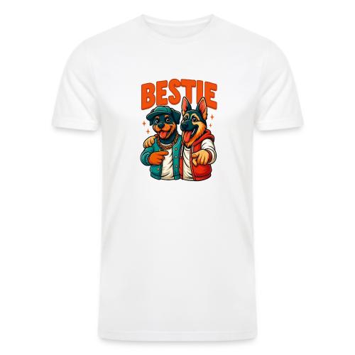 Hip Hop Dog Besties Shirt for Friends & Pet Lovers - Men’s Tri-Blend Organic T-Shirt
