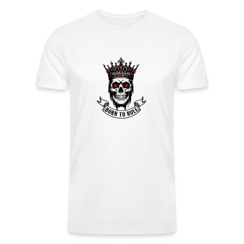 Born to Rule Skull King - Men’s Tri-Blend Organic T-Shirt
