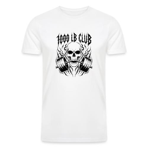 1000 LB Club Skull Barbell Powerlif - Men’s Tri-Blend Organic T-Shirt
