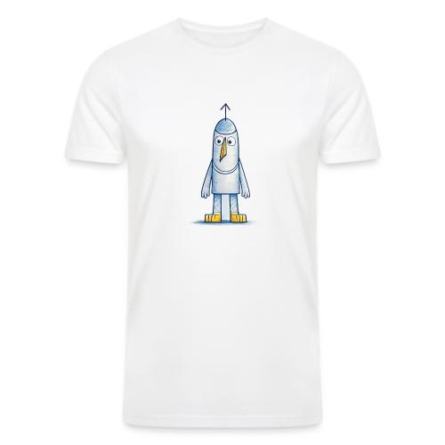 Funny Doodle Bird Character - Men’s Tri-Blend Organic T-Shirt