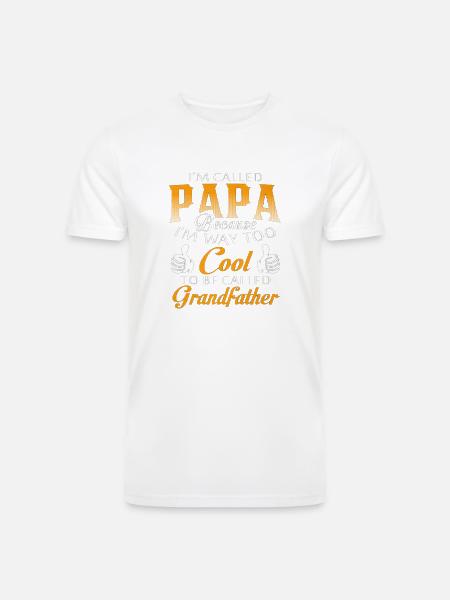 Papa - Men’s Tri-Blend Organic T-Shirt - white