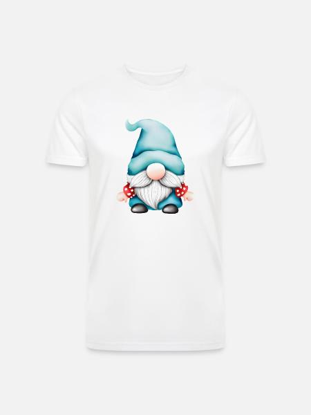Gnome - Men’s Tri-Blend Organic T-Shirt - white