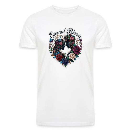 Eternal Bloom Embrace T-Shirt - Men’s Tri-Blend Organic T-Shirt