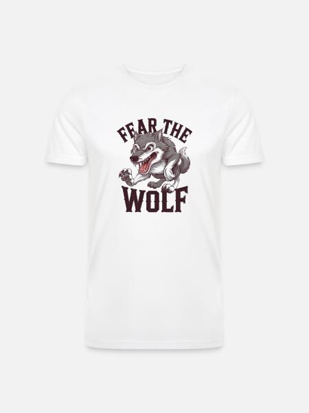 Howling Wolf Spirit - Men’s Tri-Blend Organic T-Shirt - white