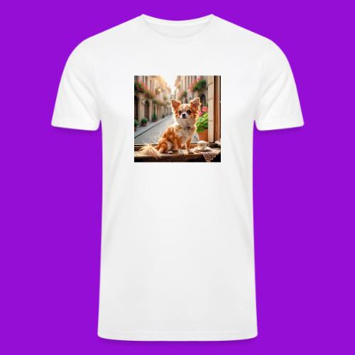 Morning coffee Chihuahua - Men’s Tri-Blend Organic T-Shirt