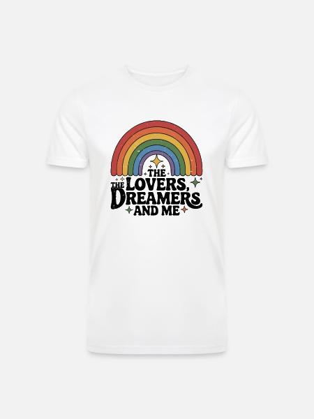 Rainbow Connection - Men’s Tri-Blend Organic T-Shirt - white