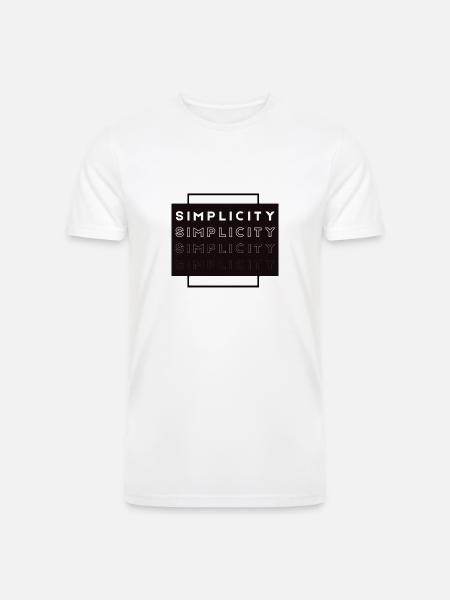 Simplicity - Men’s Tri-Blend Organic T-Shirt - white