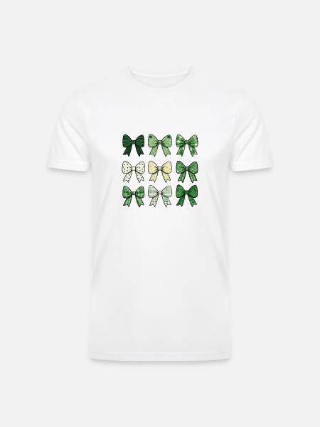 Hair bow green - Men’s Tri-Blend Organic T-Shirt - white