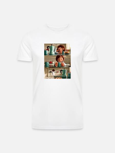 Brewed Awakening - Men’s Tri-Blend Organic T-Shirt - white