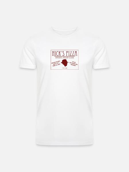 Nick's Pizza - Men’s Tri-Blend Organic T-Shirt - white