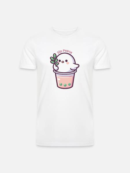 Sip Peace - Men’s Tri-Blend Organic T-Shirt - white