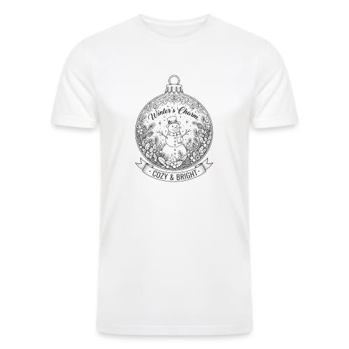 Festive Snowman T-Shirt - Men’s Tri-Blend Organic T-Shirt