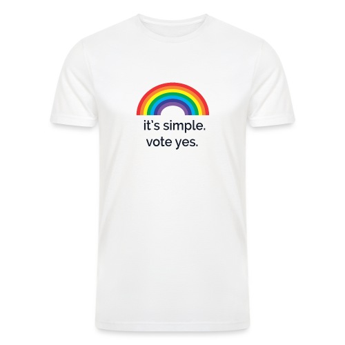 It's Simple Shirt - Men’s Tri-Blend Organic T-Shirt