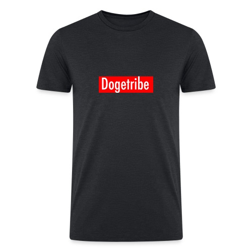 Dogetribe red logo - Men’s Tri-Blend Organic T-Shirt
