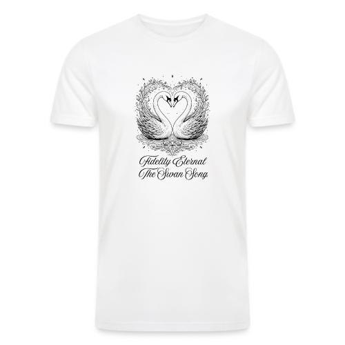 Poetic Swan T-Shirt - Men’s Tri-Blend Organic T-Shirt
