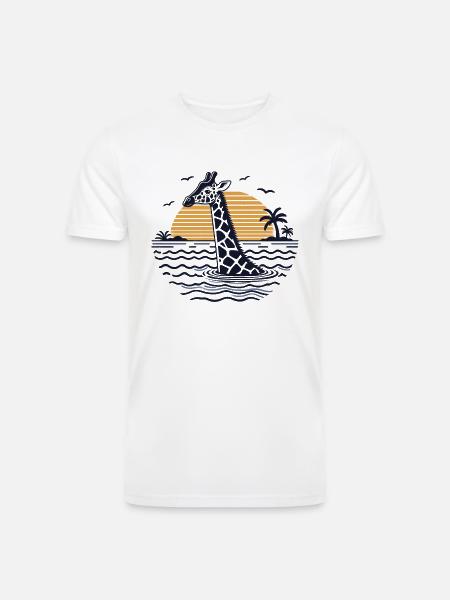 Relative Shallowness - Men’s Tri-Blend Organic T-Shirt - white