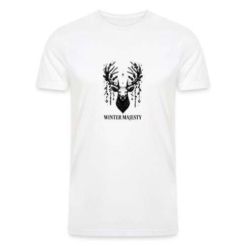 Majestic Reindeer T-Shirt, Poster, & Mug - Men’s Tri-Blend Organic T-Shirt