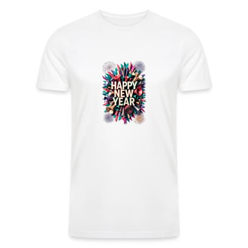 New Year's Party Horn T-Shirt - Men’s Tri-Blend Organic T-Shirt