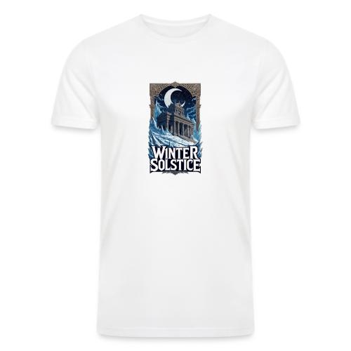 Winter Solstice Temple T-Shirt - Men’s Tri-Blend Organic T-Shirt