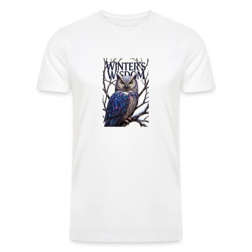 Crystalized Forest Owl T-Shirt - Men’s Tri-Blend Organic T-Shirt