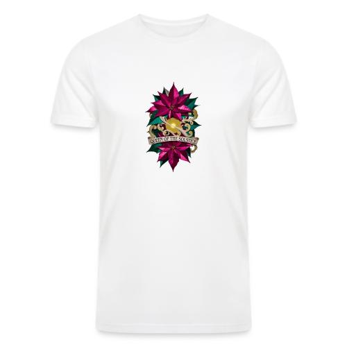 Queen of the Solstice Poinsettia T-Shirt - Men’s Tri-Blend Organic T-Shirt
