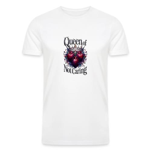 Queen of Not Caring T-Shirt - Men’s Tri-Blend Organic T-Shirt