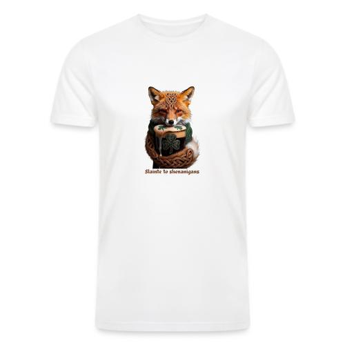 Sly Emerald Fox Toast T-Shirt - Men’s Tri-Blend Organic T-Shirt