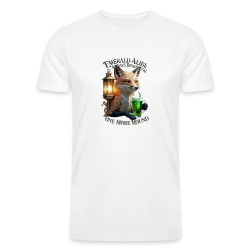 Emerald Alibi Fox Graphic Tee - Men’s Tri-Blend Organic T-Shirt