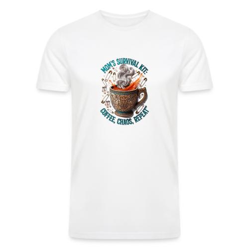 Mom's Survival Kit Tee | Coffee Chaos - Men’s Tri-Blend Organic T-Shirt