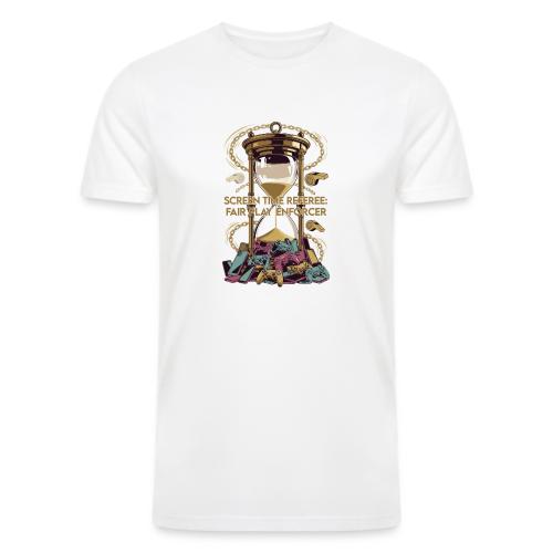 Screen Time Referee T Shirt, Fair Play Enforcer - Men’s Tri-Blend Organic T-Shirt