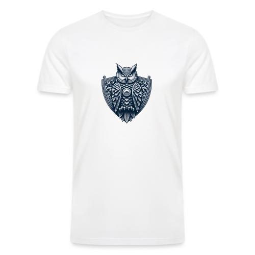 Night Watch Owl T Shirt, Sarcastic Dad Gift - Men’s Tri-Blend Organic T-Shirt