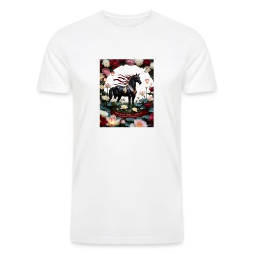 Year of the Horse Harmony T Shirt, Lunar New Year - Men’s Tri-Blend Organic T-Shirt