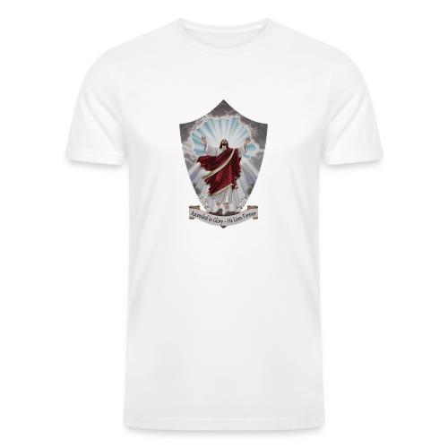 Easter Ascended in Glory T Shirt,Resurrection Gift - Men’s Tri-Blend Organic T-Shirt