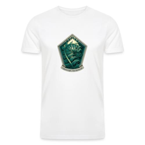 Easter Unfurl in Light Fern T Shirt, Spring Gift - Men’s Tri-Blend Organic T-Shirt