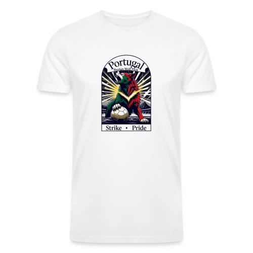 Portugal Iberian Wolf Soccer T Shirt, Pride Gift - Men’s Tri-Blend Organic T-Shirt