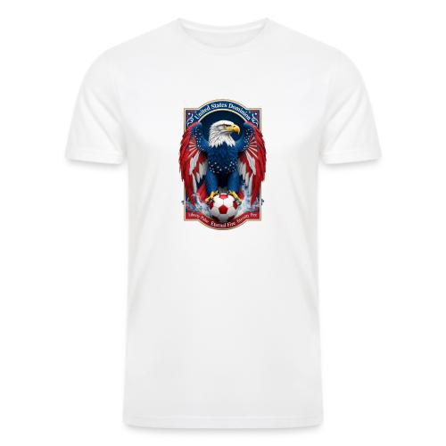 USA Eagle Emblem T Shirt, USA Soccer Pride Gift - Men’s Tri-Blend Organic T-Shirt
