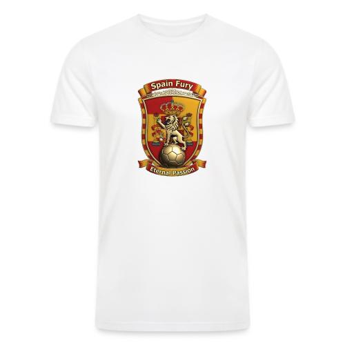 Spain Lion Fury T-Shirt, Spanish Crest Gift - Men’s Tri-Blend Organic T-Shirt