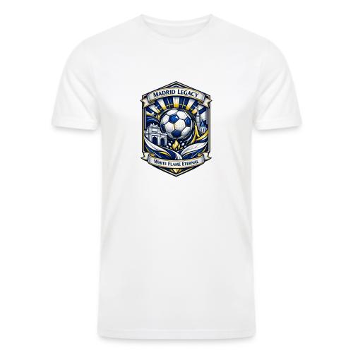 Madrid White Legacy T Shirt, Madrid Fan Gift - Men’s Tri-Blend Organic T-Shirt