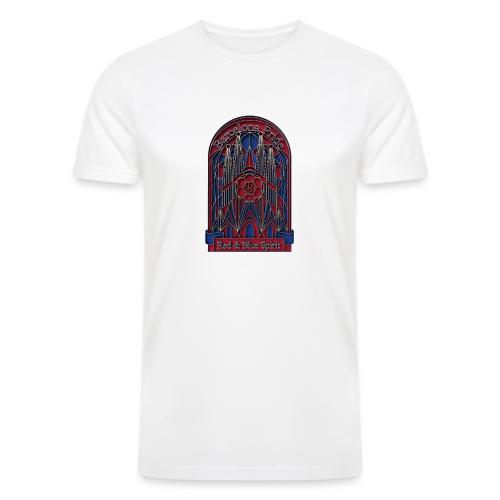 Barcelona Scarlet Pride T Shirt, Vibrant City Gift - Men’s Tri-Blend Organic T-Shirt