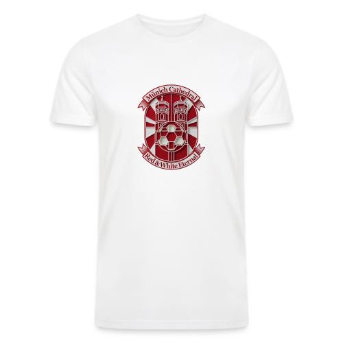 Munich Cathedral T Shirt, German Football Fan Gift - Men’s Tri-Blend Organic T-Shirt