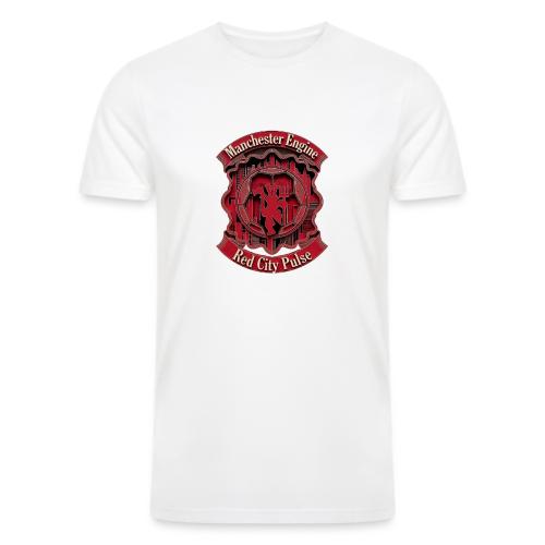 Red Manchester T Shirt, Red Soccer City Pride Gift - Men’s Tri-Blend Organic T-Shirt