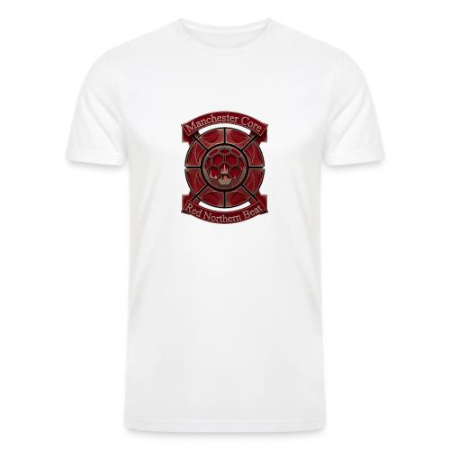 Manchester Is Red T Shirt, Soccer City Pride Gift - Men’s Tri-Blend Organic T-Shirt