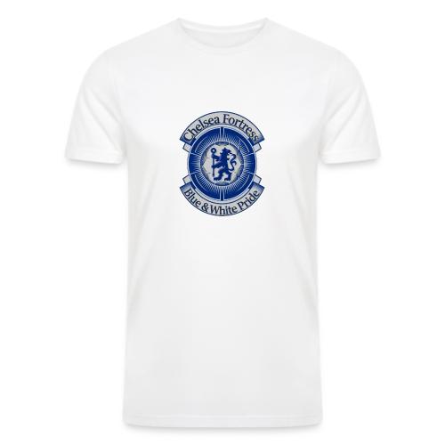 Chelsea Fortress T Shirt, Soccer City Pride Gift - Men’s Tri-Blend Organic T-Shirt
