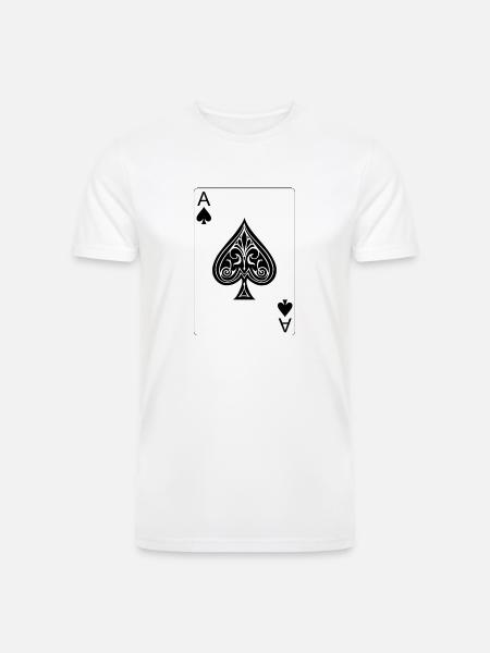 The Ace of Spades - Men’s Tri-Blend Organic T-Shirt - white