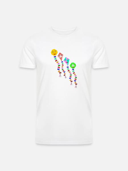 kites - Men’s Tri-Blend Organic T-Shirt - white